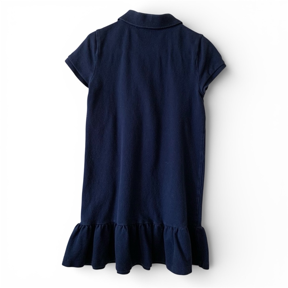 Ralph Lauren Navy Blue Polo Dress for Girls Kids pre owned cotton - Picture 2 of 6